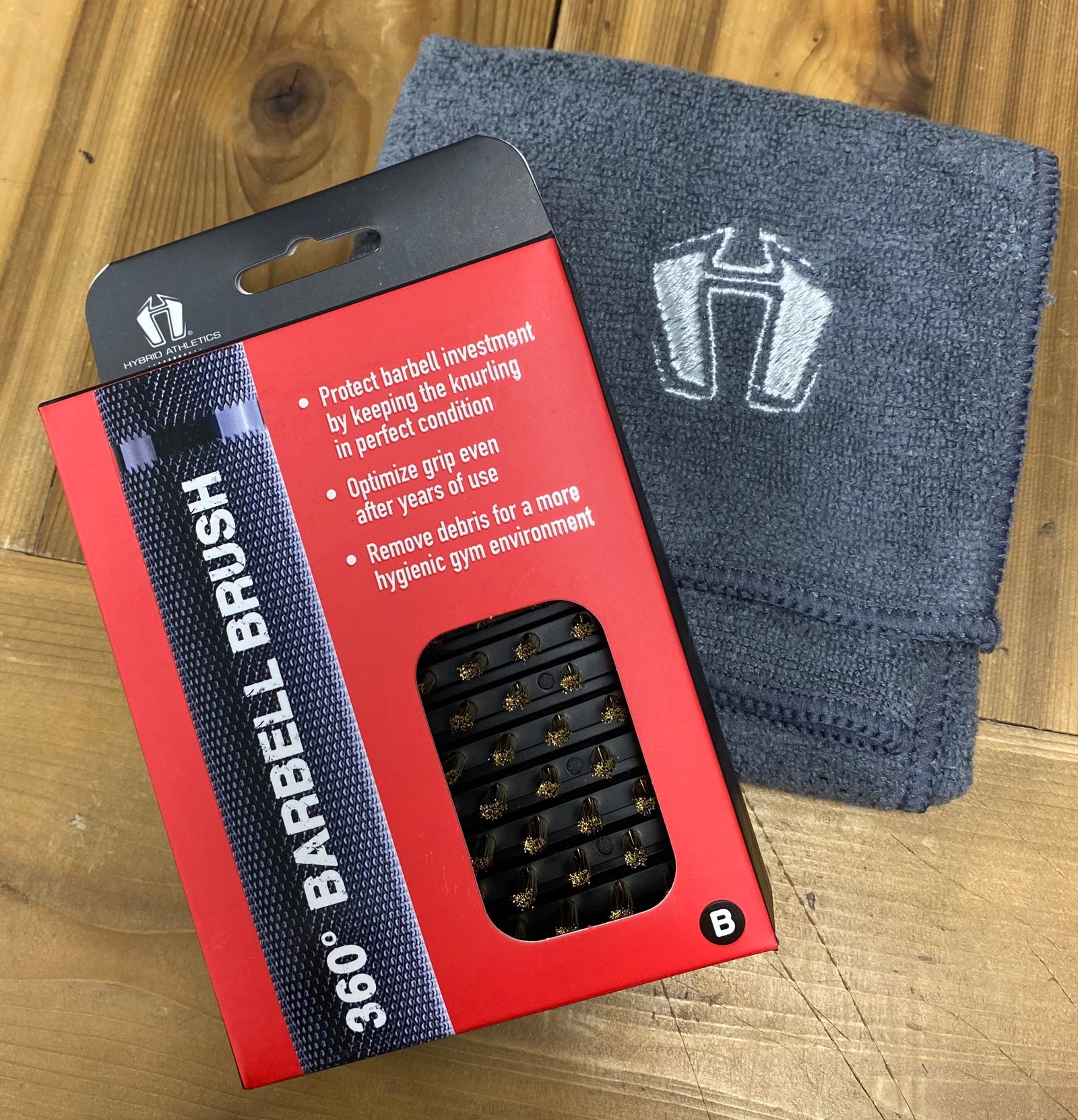 HYBRID ATHLETICS - BRASS BARBELL BRUSH SET